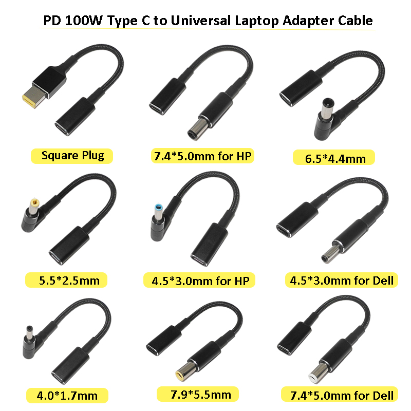 Laptop Lock Cable - PD 100W Type C to Universal