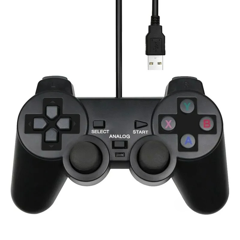 Laptop Accessories For Programmers - Wired USB PC Gaming Joystick Gamepad