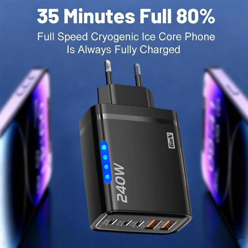 240W 5 in 1 GaN Desktop Charge - Laptop Lock Cable avis et prix