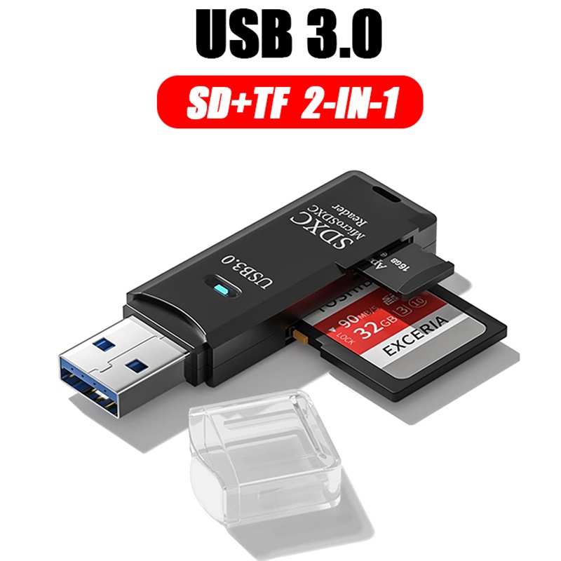 2 In 1 USB 3.0 Card Reader Por - Laptop Accessories For Programmers avis et prix
