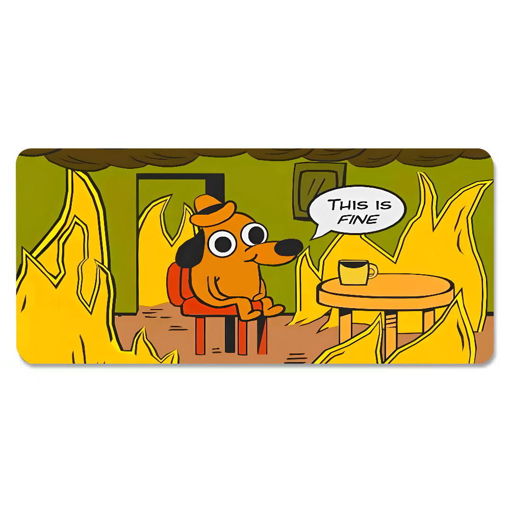 This Is Fine Dog Dachshund Mou - Laptop Extra Accessories avis et prix
