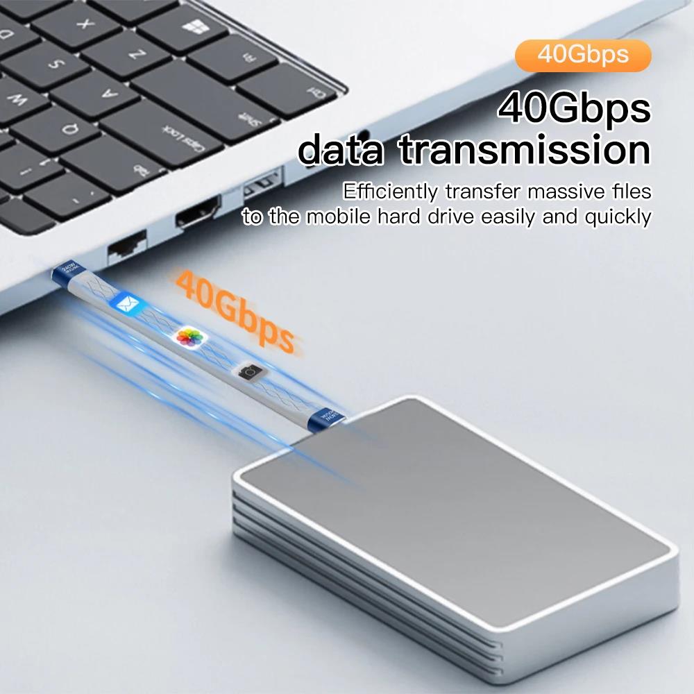 240W USB 4.0 Data Cable Flat S - Laptop Accessories Design avis et prix