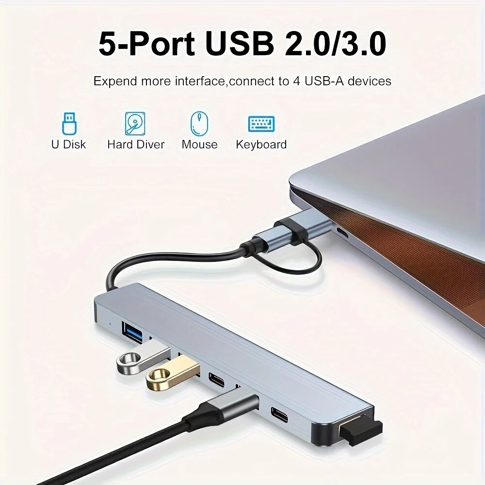 7 In 1 USB C Extender Adapter  - Laptop Accessories Hub avis et prix