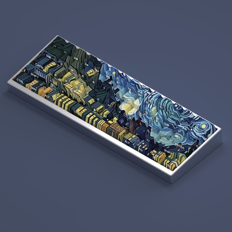 Van Gogh Starry Sky Theme Keyc - Laptop Accessories For Programmers avis et prix