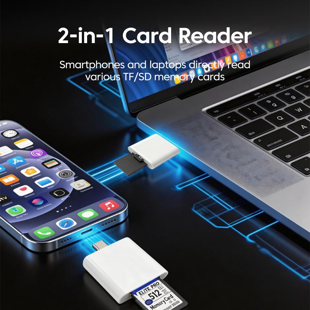2-in-1 USB3.0 Card Reader Adap - Laptop Accessories For Programmers avis et prix