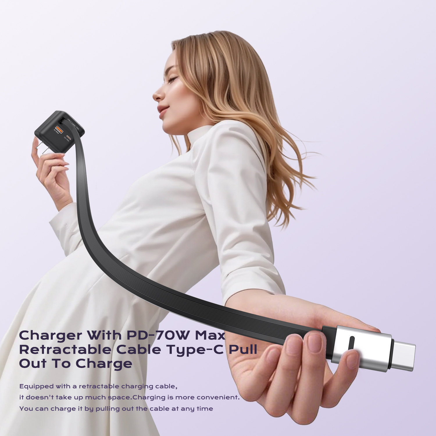 ASOMETECH 70W GaN Fast Charger - Laptop Lock Cable avis et prix