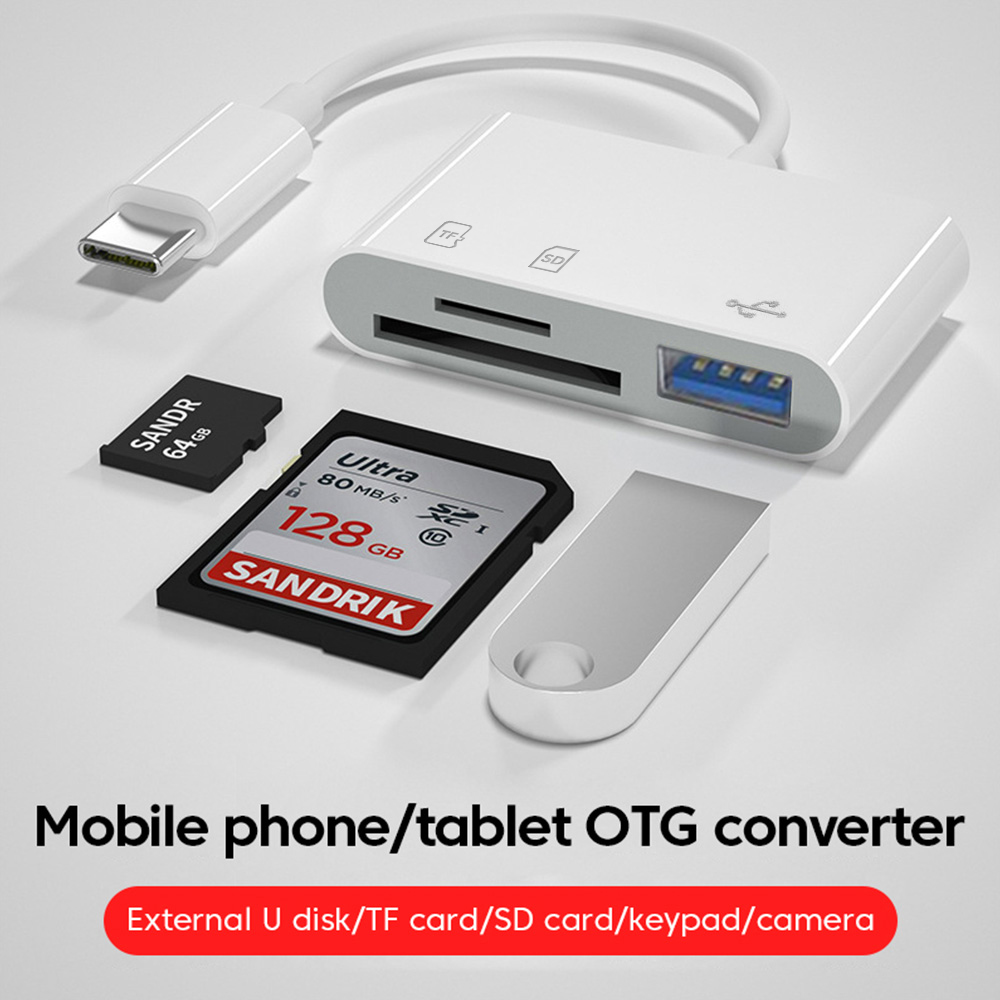 3 in 1 Type C OTG Card Reader  - Laptop Accessories For Programmers avis et prix