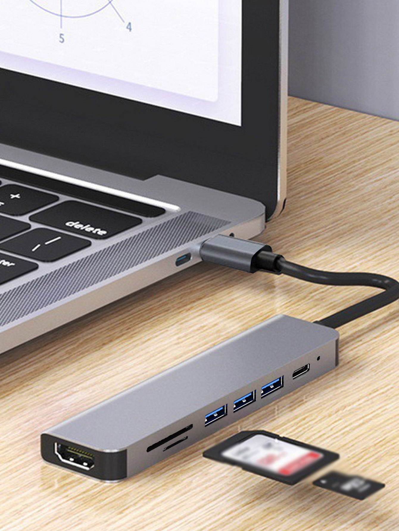 Cross-border 7-in-1 USB hub wi - Laptop Accessories Hub avis et prix