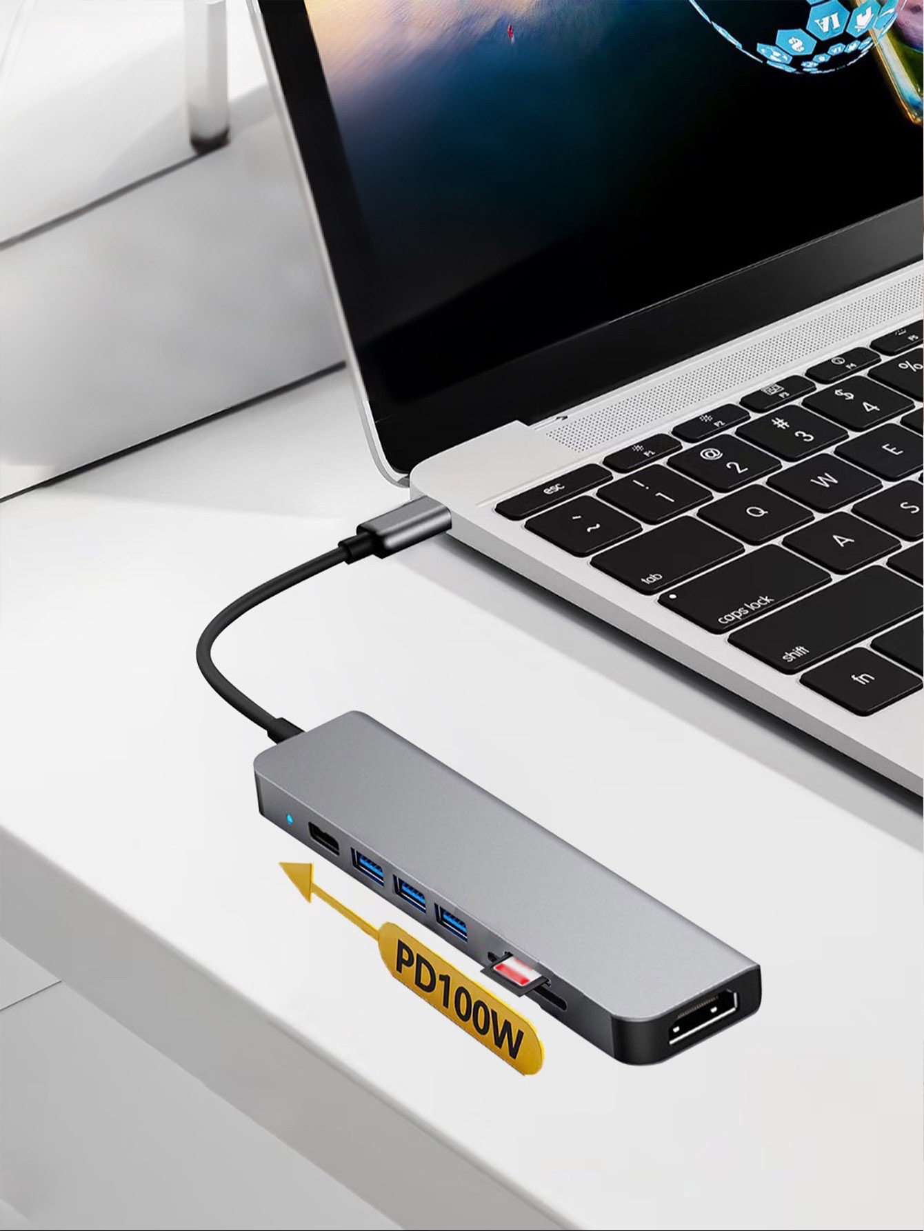 Cross-border 7-in-1 USB hub wi - Laptop Accessories Hub avis et prix