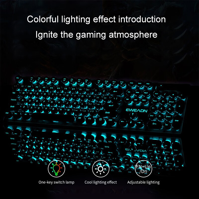 EWEADN Typewriter Gaming Keybo - Laptop Extra Accessories avis et prix