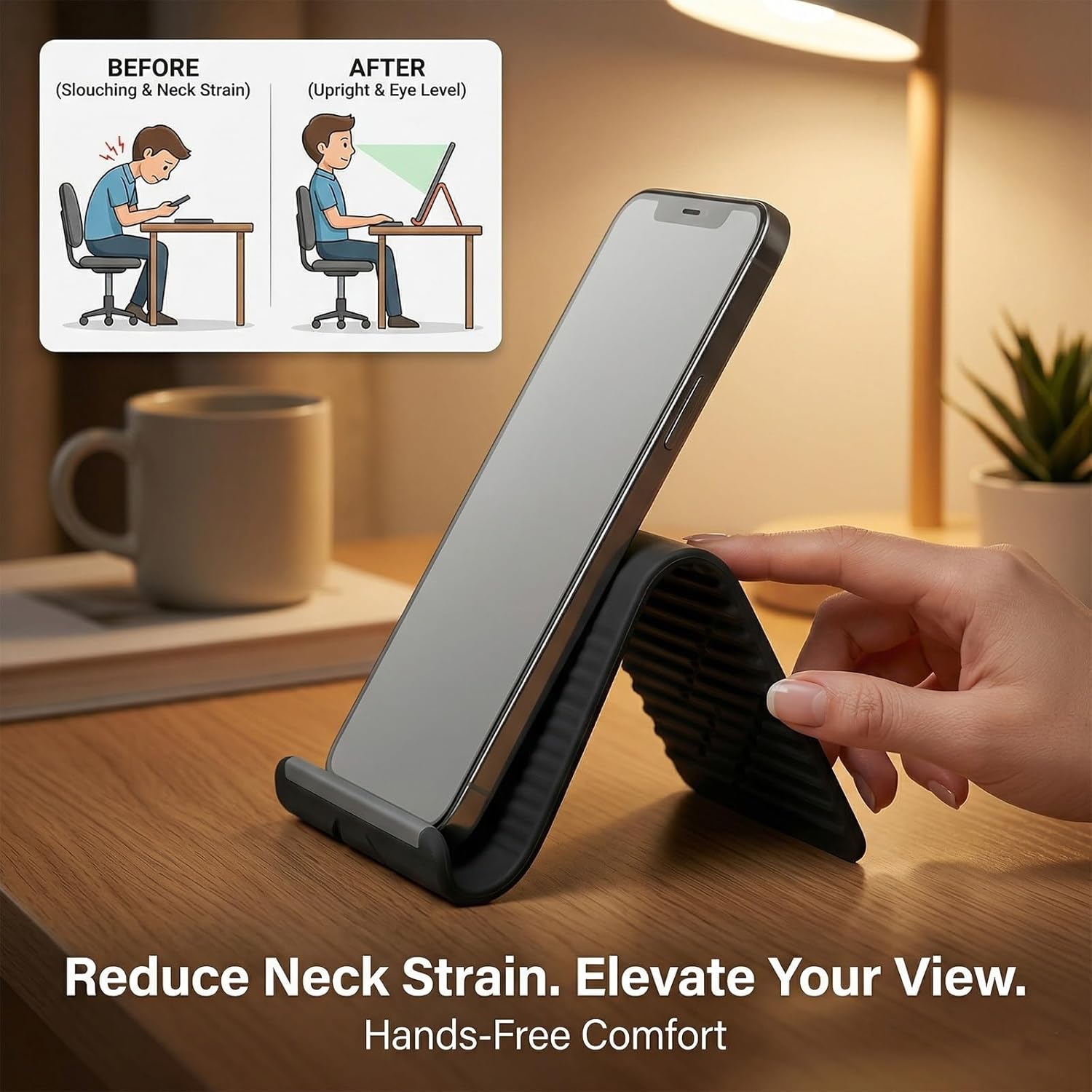 Lazy Portable Phone Stand Sili - Laptop Office Accessories avis et prix