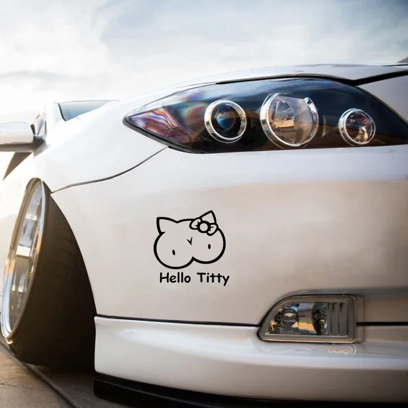 Cute kitten design car window  - Laptop Accessories Design avis et prix
