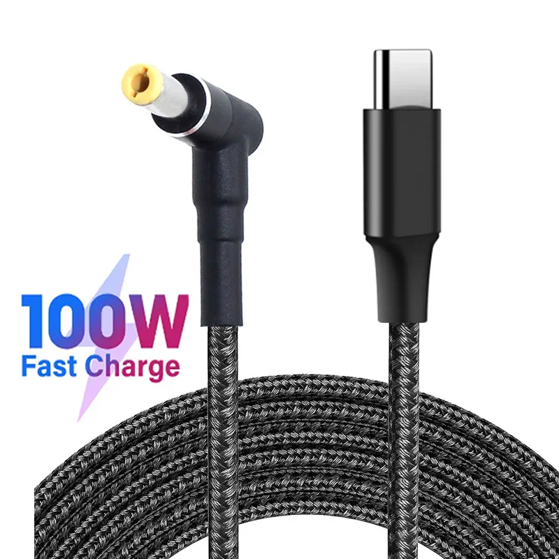 1.8m 100W USB-C Type-C to DC 5 - Laptop Lock Cable avis et prix
