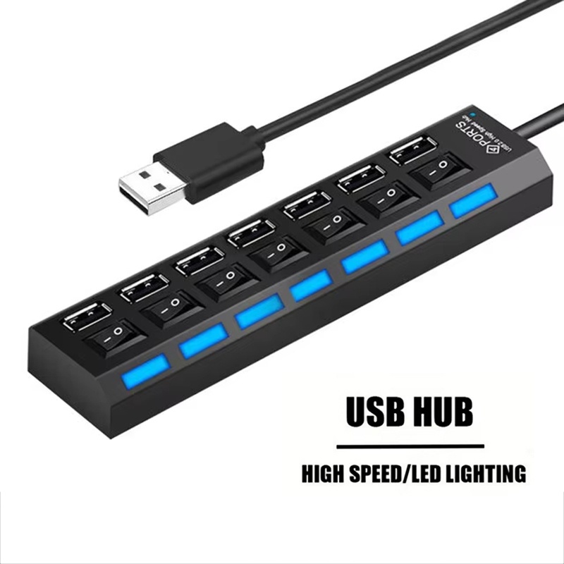 7 Port USB 2.0 Hub Splitter Fo - Laptop Office Accessories avis et prix