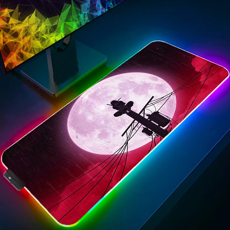 RGB Large Mouse Pad Backlight  - Laptop Office Accessories avis et prix