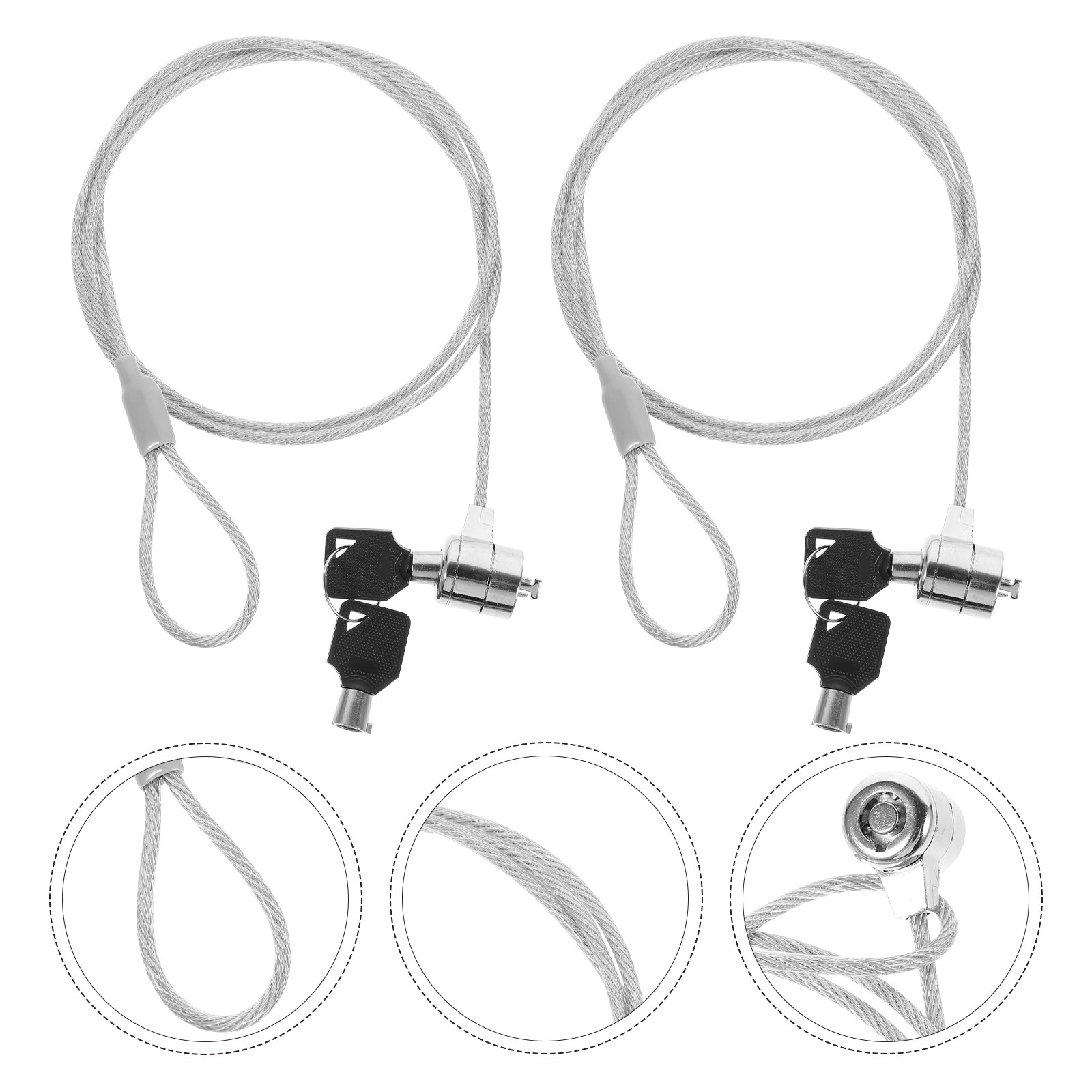 2Sets Security Hardware Cable  - Laptop Lock Cable avis et prix