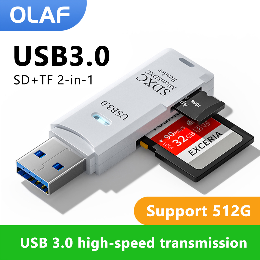2 in 1 USB 3.0/2.0 Micro SD TF - Laptop Accessories For Programmers avis et prix