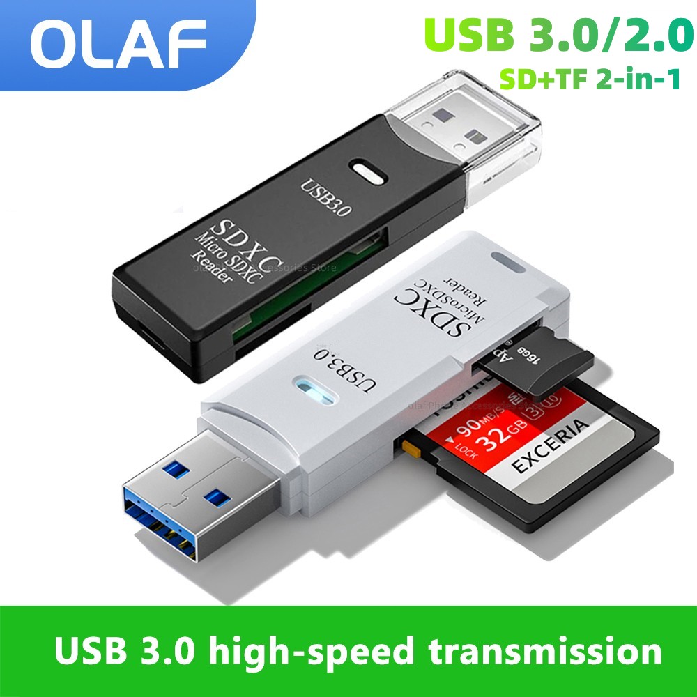 2 in 1 USB 3.0/2.0 Micro SD TF - Laptop Accessories For Programmers avis et prix