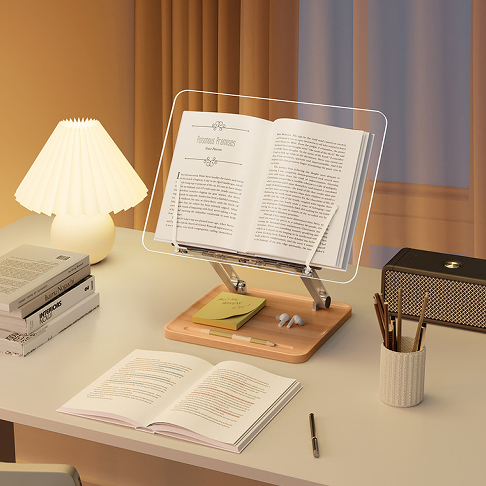 Wooden Reading Stand with ligh - Laptop Office Accessories avis et prix