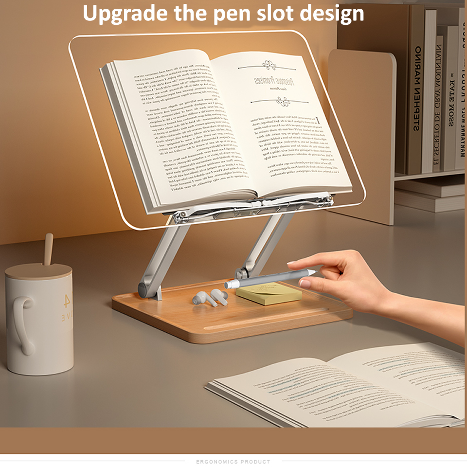 Wooden Reading Stand with ligh - Laptop Office Accessories avis et prix