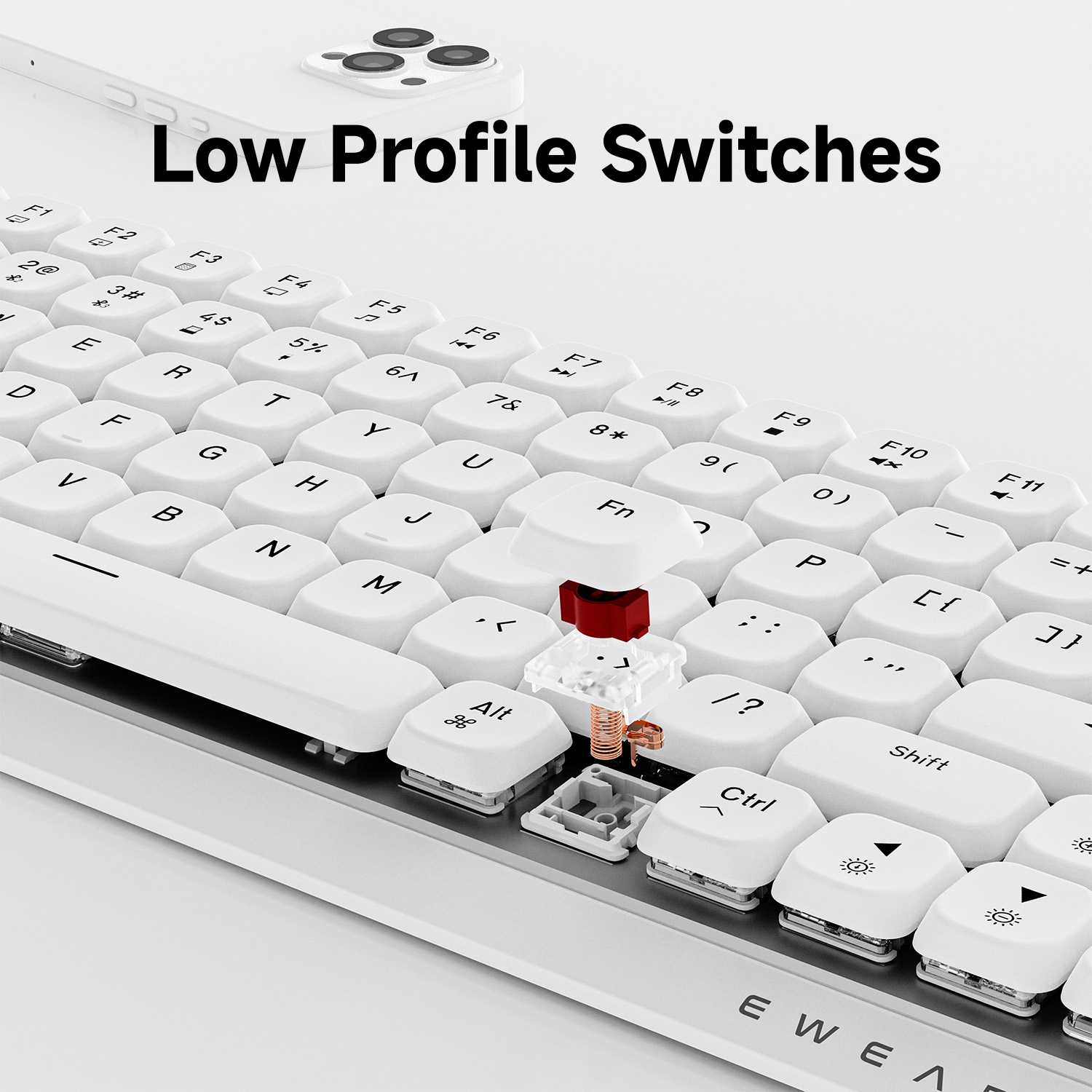 EWEADN 84 Keys Tri-Mode Low Pr - Laptop Extra Accessories avis et prix
