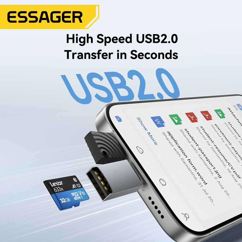 Essager 2 in 1 TF SD Card Read - Laptop Accessories For Programmers avis et prix
