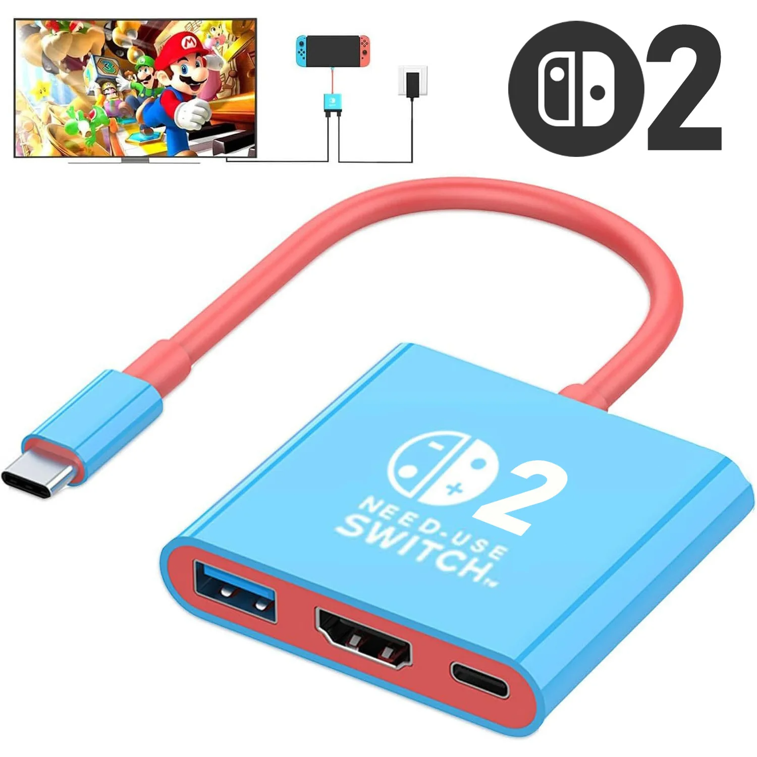 Switch 2 Dock HDMI 4K USB 3.0  - Laptop Accessories Hub avis et prix