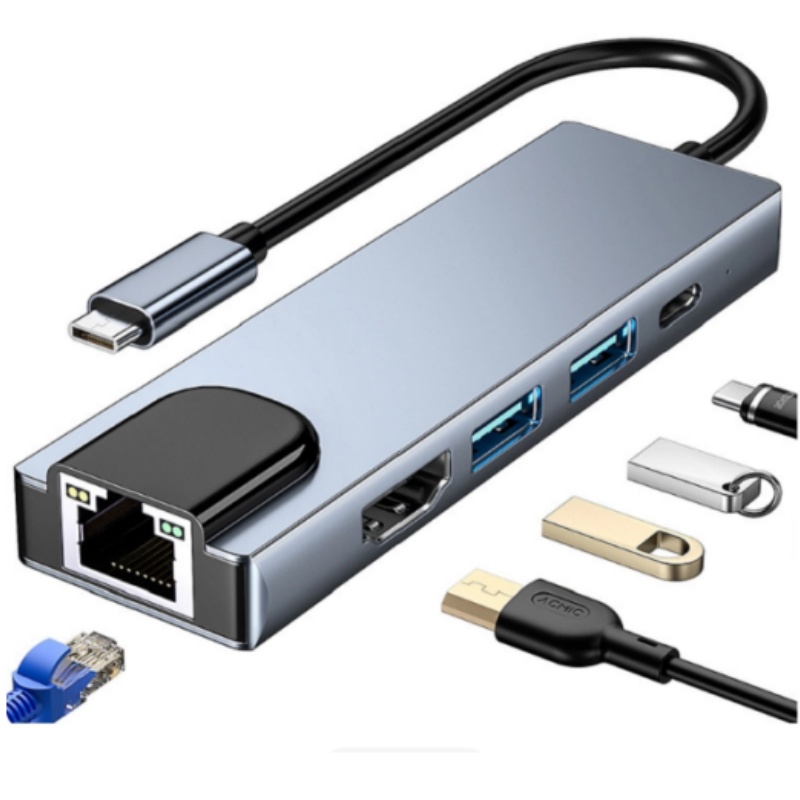 Type-C 5-in-1 Multifunctional  - Laptop Accessories Hub avis et prix