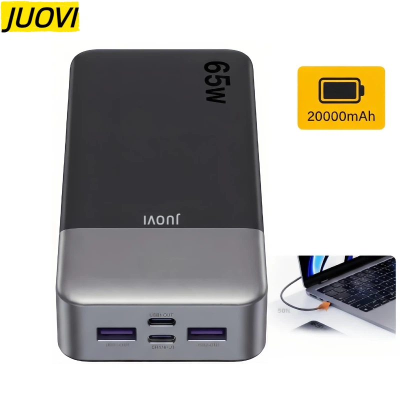 JUOVI 20000mAh Power Bank 65W  - Laptop Accessories Design avis et prix