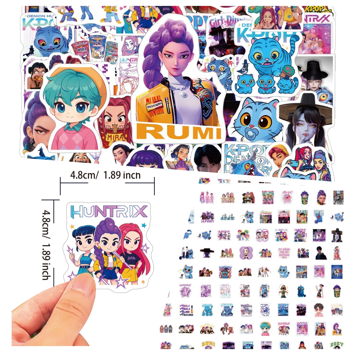 100 cartoon anime stickers are - Laptop Office Accessories avis et prix