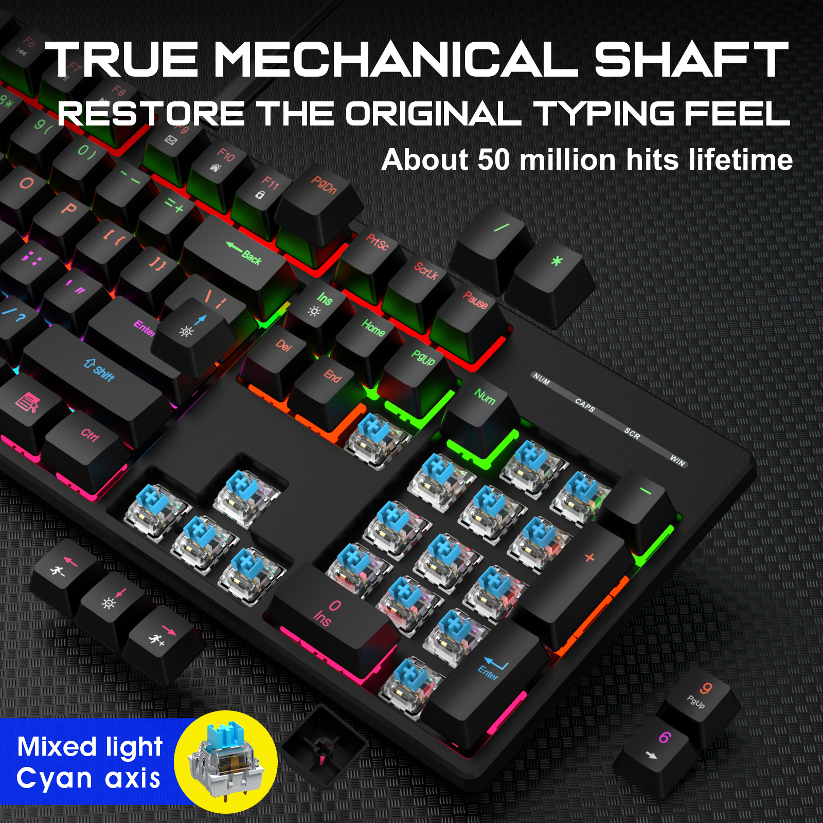 104 Key RGB Backlit Mechanical - Laptop Accessories Design avis et prix