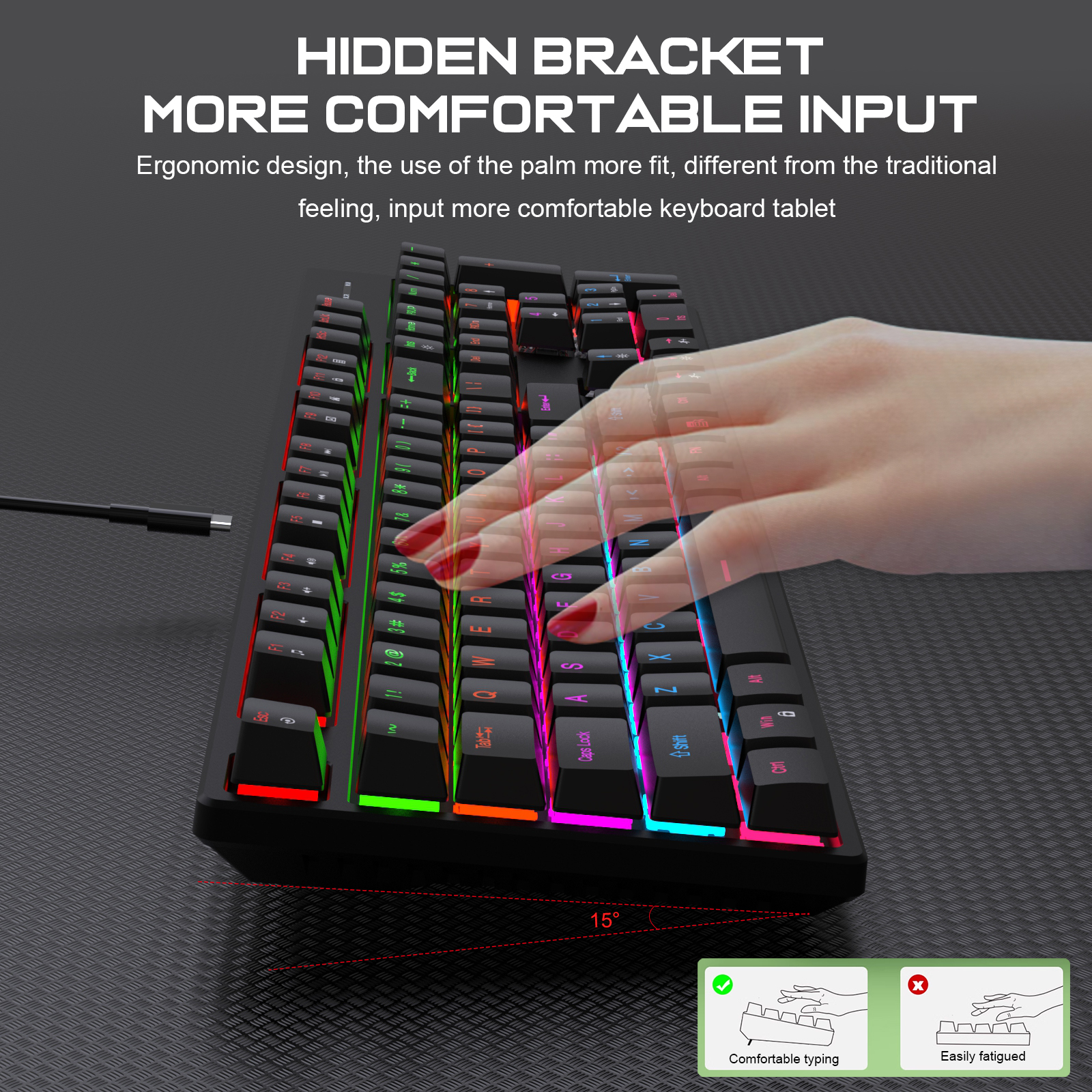 104 Key RGB Backlit Mechanical - Laptop Accessories Design avis et prix