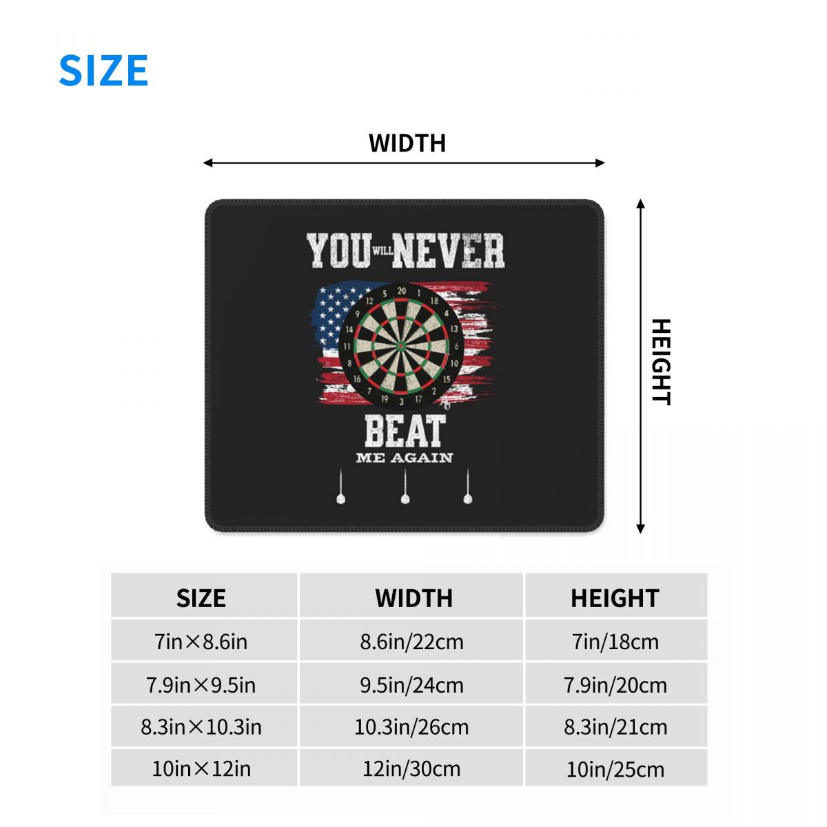 Multi-size Mouse Pad Dart Boar - Laptop Accessories Target avis et prix