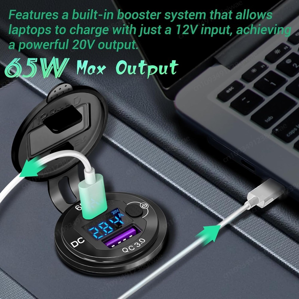 12V USB Outlet Aluminum Laptop - Laptop Lock Cable avis et prix