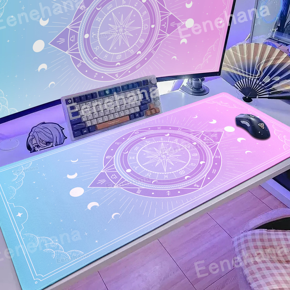 XXL Moon Card Mouse Pad Keyboa - Laptop Accessories Design avis et prix
