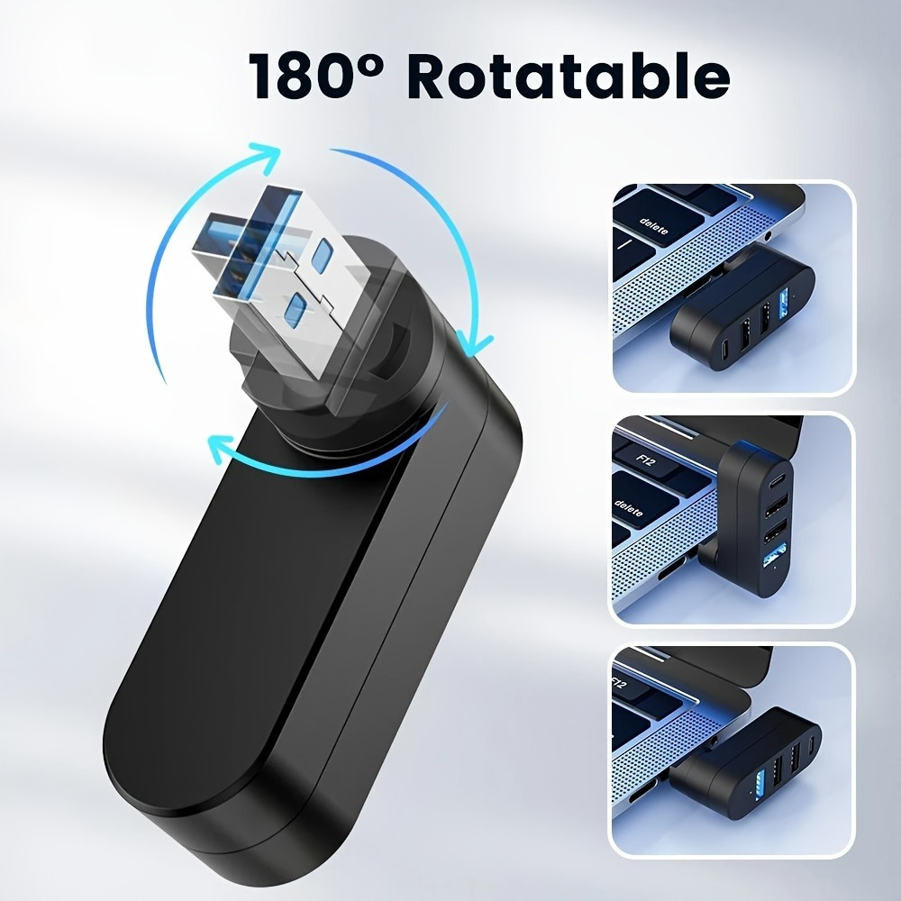 Mini Splitter 4 Ports USB Hub  - Laptop Accessories For Programmers avis et prix