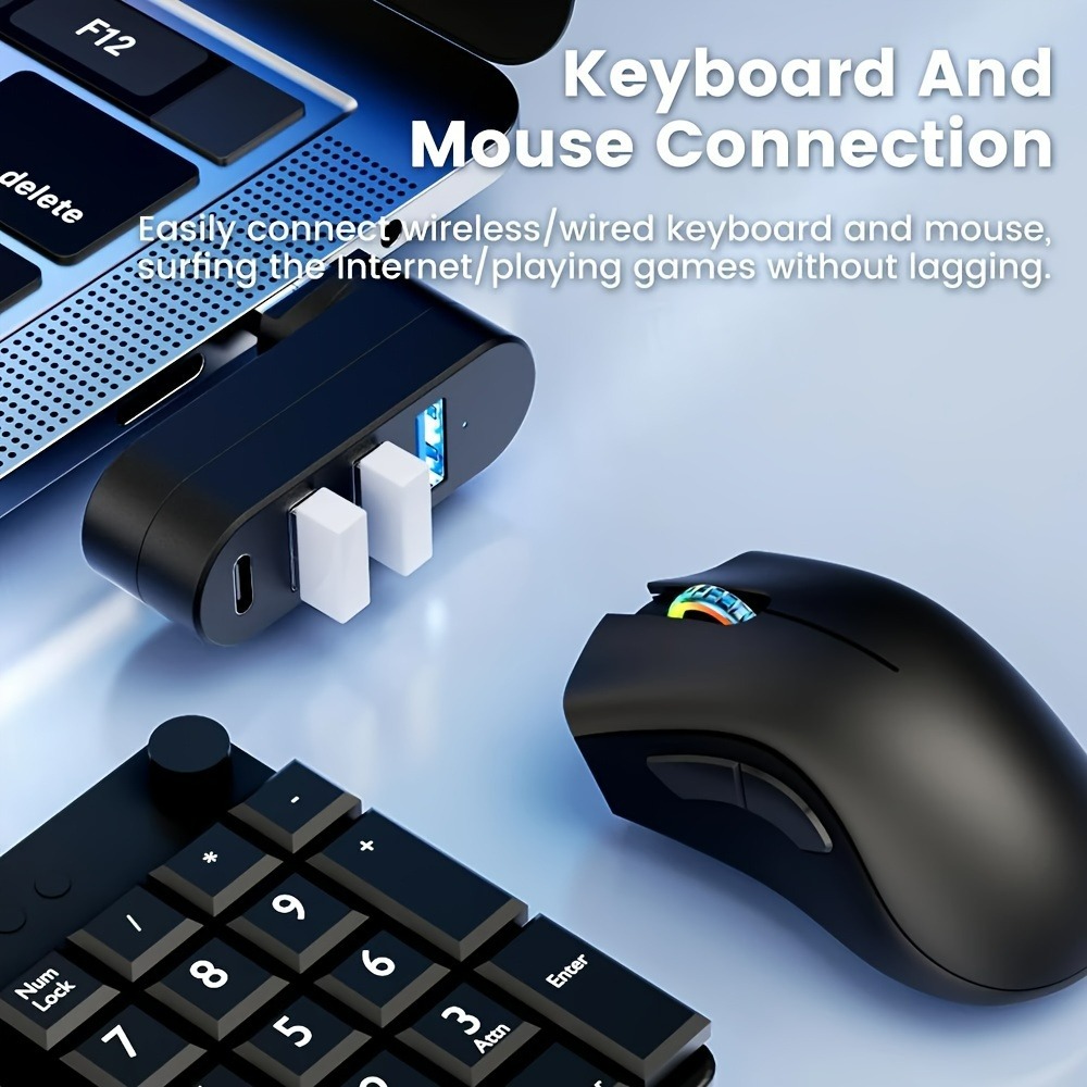 Mini Splitter 4 Ports USB Hub  - Laptop Accessories For Programmers avis et prix