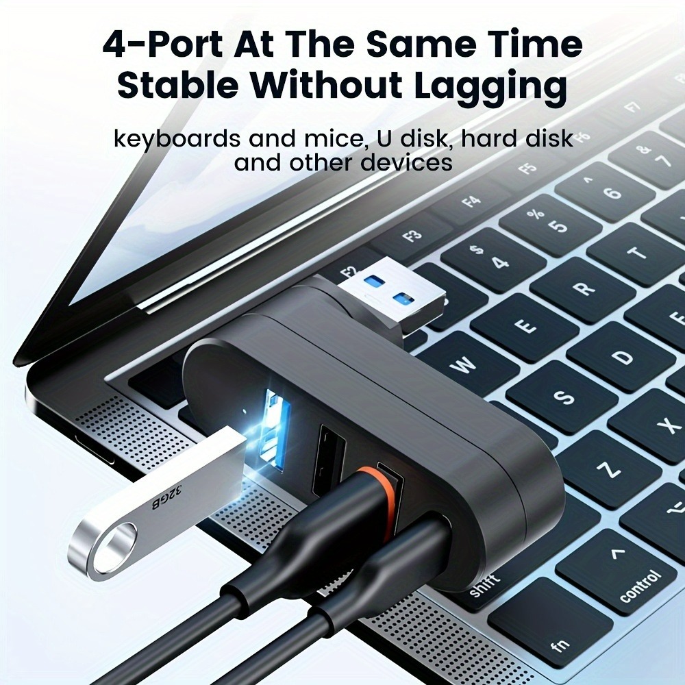 Mini Splitter 4 Ports USB Hub  - Laptop Accessories For Programmers avis et prix